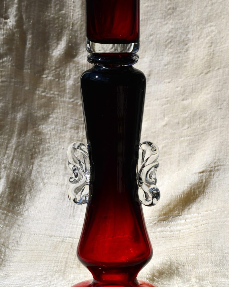 Винтидж полски art-glass свещник